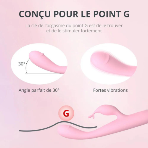 vibromasseur rabbit point g rose