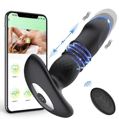 vibromasseur telescopique à distance