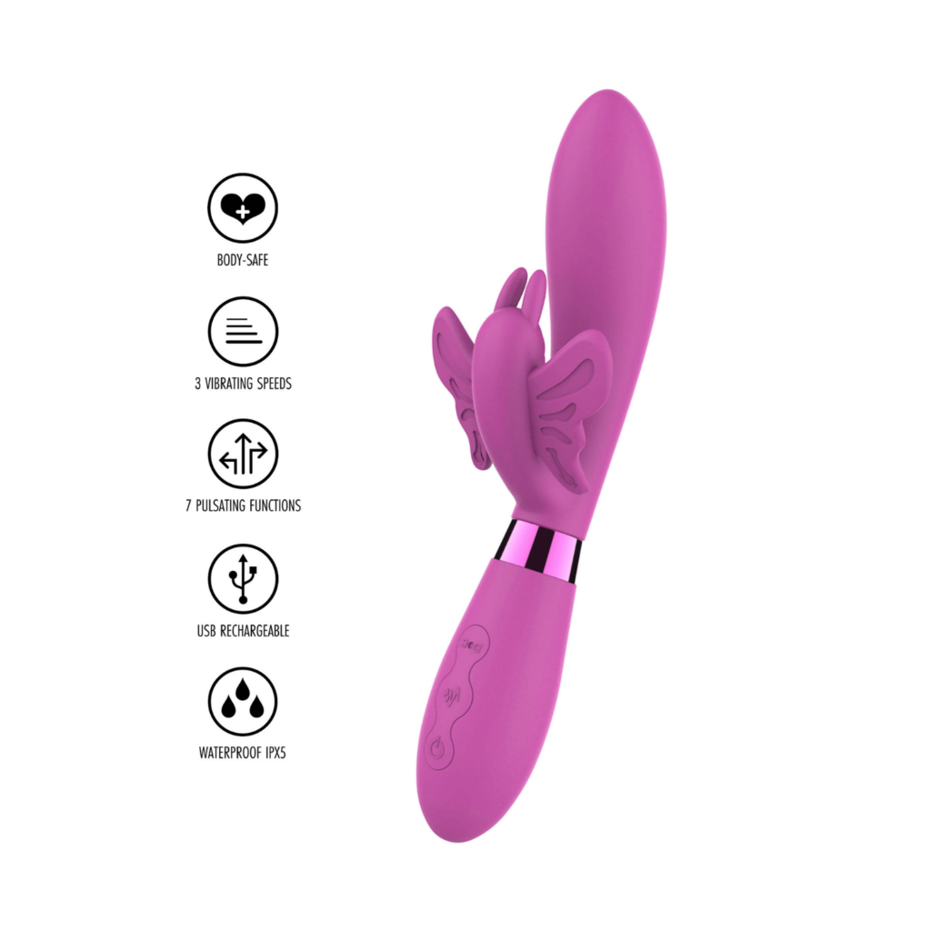 Vibromasseur Rabbit Love Farfalla Carcteristique