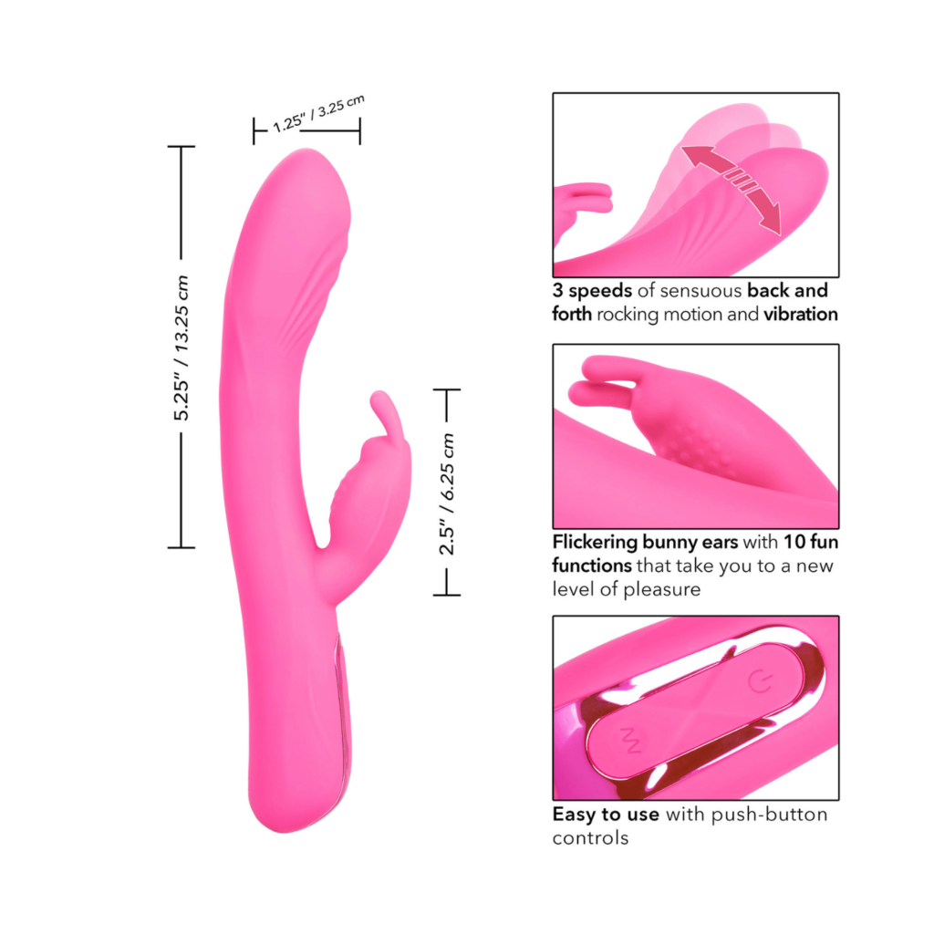 Vibromasseur Jack Rabbit Elite Rocking caracteristique
