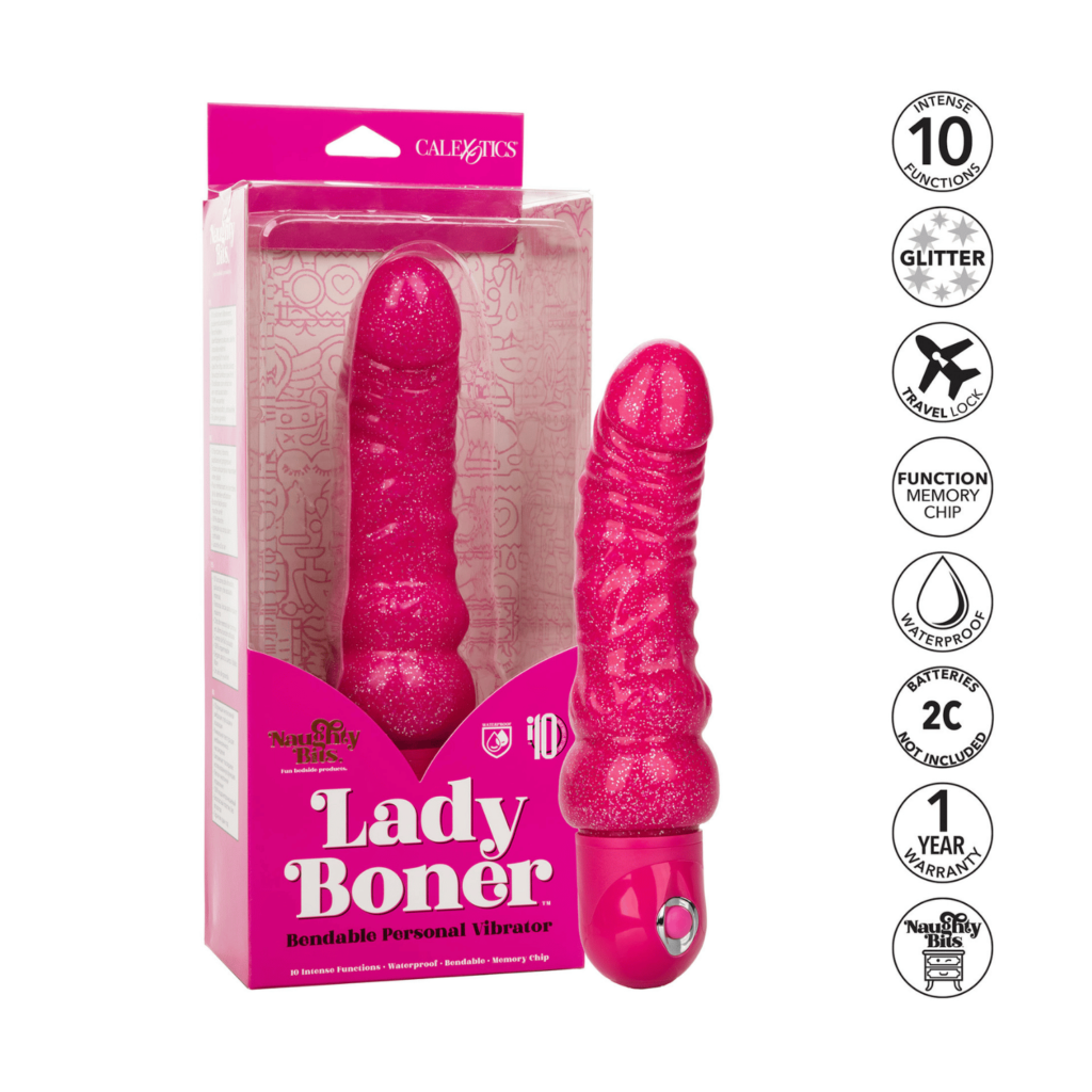 Vibromasseur Rose Flexible Glitter 8