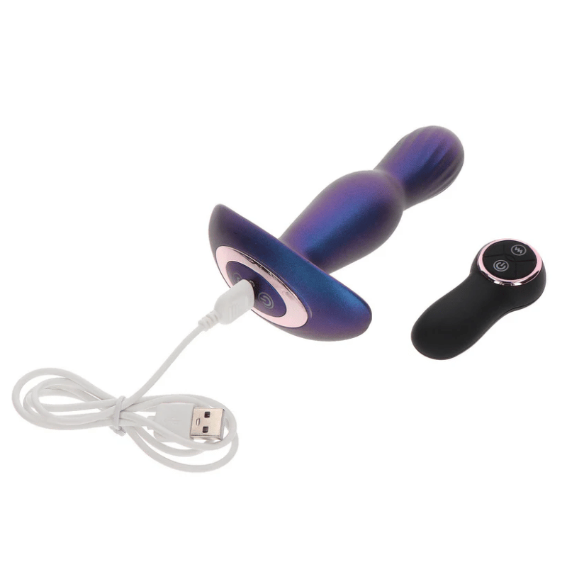 Plug Vibrant Gonflable Bleu Intense 4