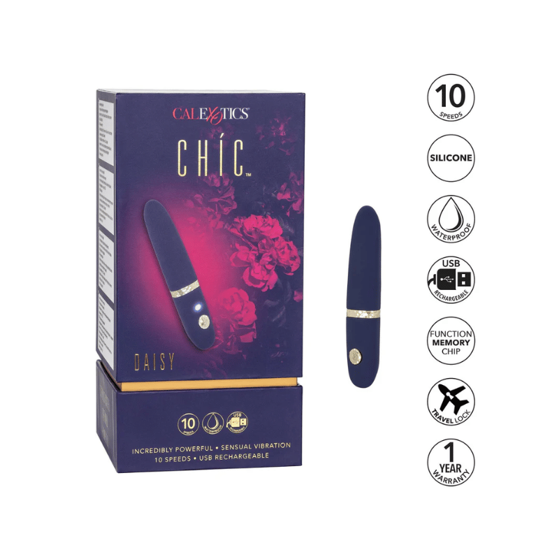 Vibromasseur Chic Daisy Bleu 4