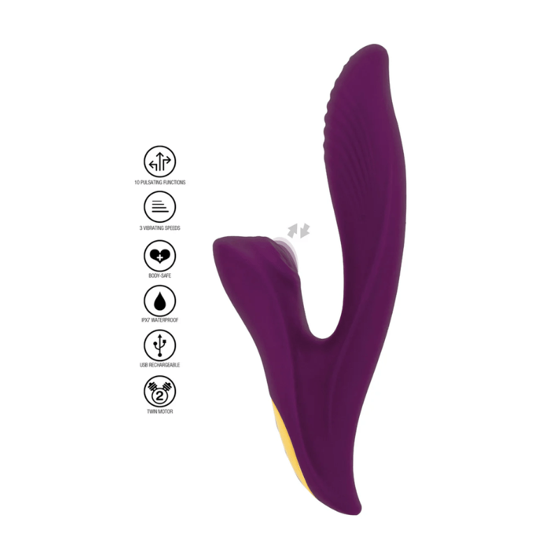 Vibromasseur Tapping Violet Éclipse 4