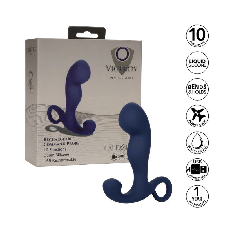 Vibromasseur Prostatique Bleu Cobalt 3