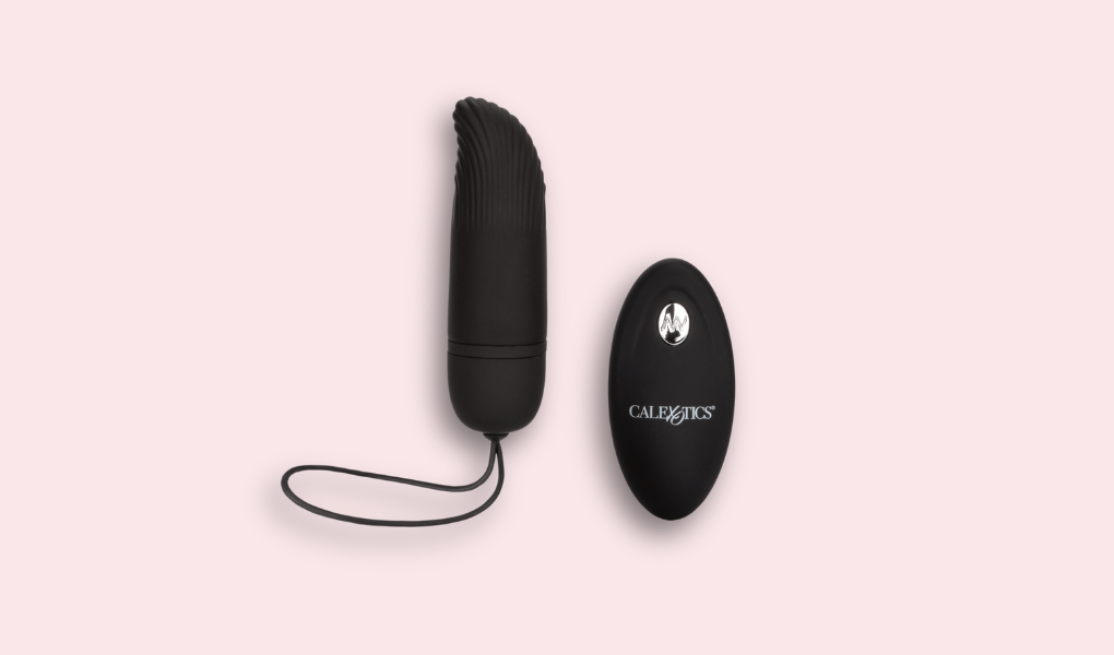 oeuf vibrant G-Luxe avec embout courbé pour point G